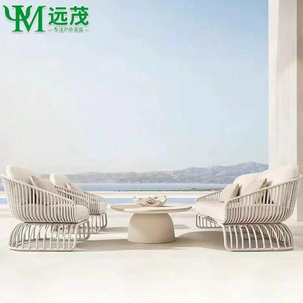 远茂北欧休闲户外沙发露天室外藤编餐桌椅花园酒店防水晒创意茶几,住宅家具,户外沙发,淘宝优惠券,粉丝福利购,淘宝优惠卷