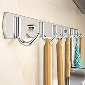 不锈钢厨房挂钩架免打孔挂架挂杆长杆挂勺子铲子排钩挂架置物架