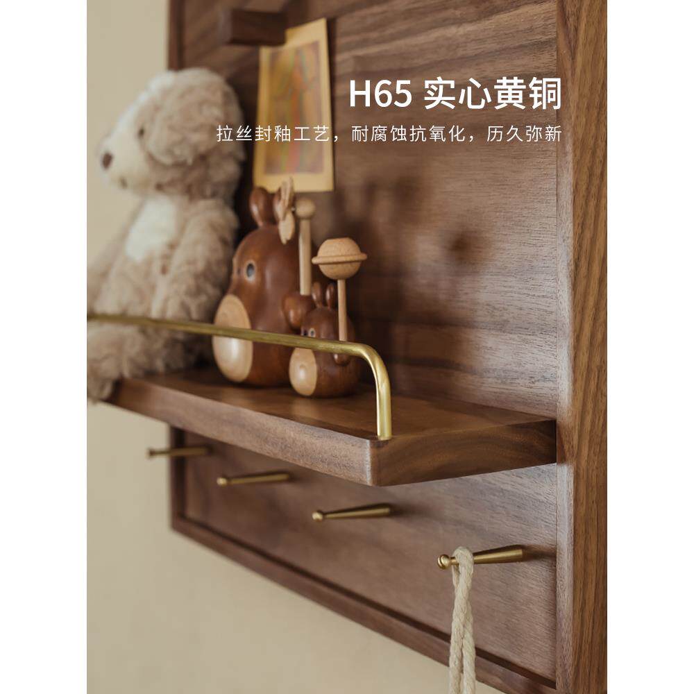 电表箱盒遮挡网红装饰画横竖款配电闸箱挂画轻奢开门式实木置物架