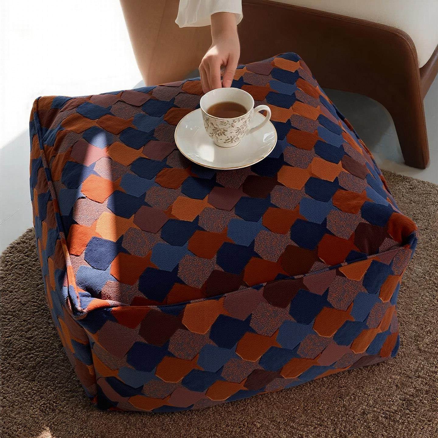 格士梵沙发脚踏家用客厅地毯蒲团榻榻米坐墩可拆洗坐垫割绒飘窗垫,居家布艺,蒲团,淘宝优惠券,粉丝福利购,淘宝优惠卷