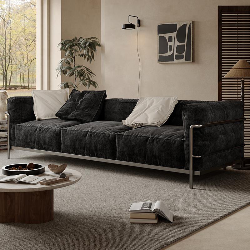 政府补贴华瑞娜覆古风雪尼尔LC3柯布西耶沙发客厅小户型布艺沙发