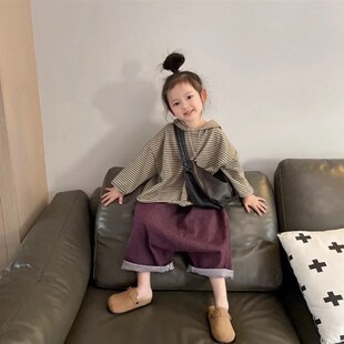 韓系兒童裝 女童套裝 2025新款 秋裝 洋氣休閑網(wǎng)紅R春秋衛(wèi)衣運(yùn)動(dòng)兩件