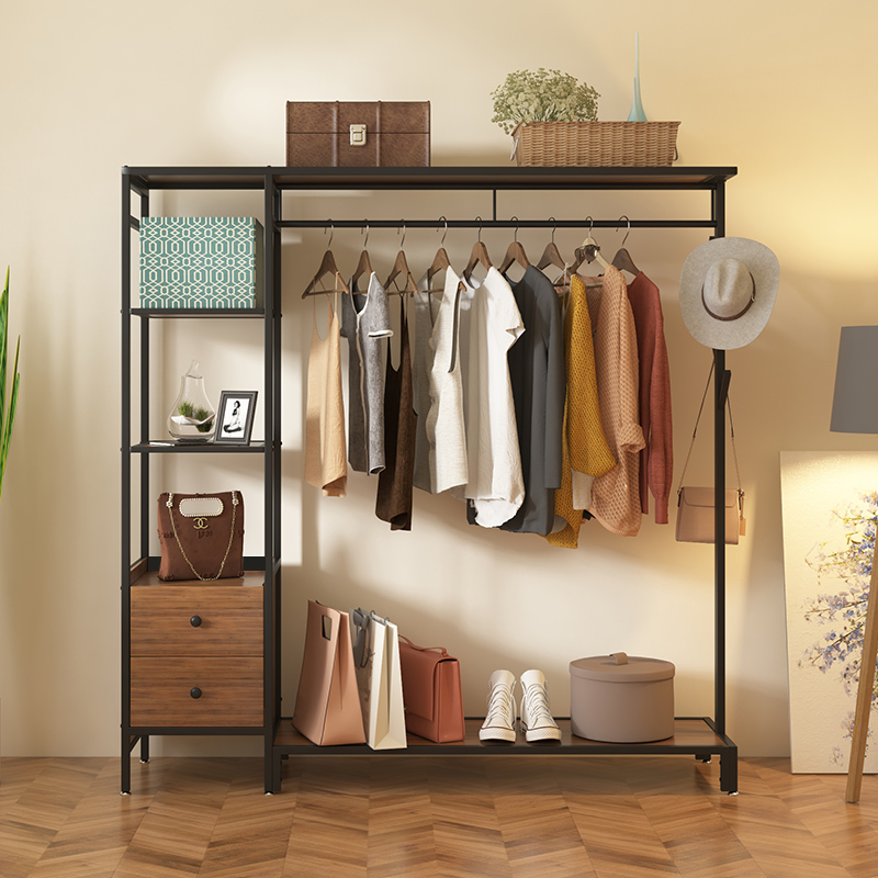 挂衣架落b地卧室家用多功能网红衣架简约现代轻奢衣帽架简易晾衣