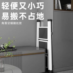 室内折叠人字梯家用小梯子可登爬梯伸缩踏步楼梯三步多功能文之