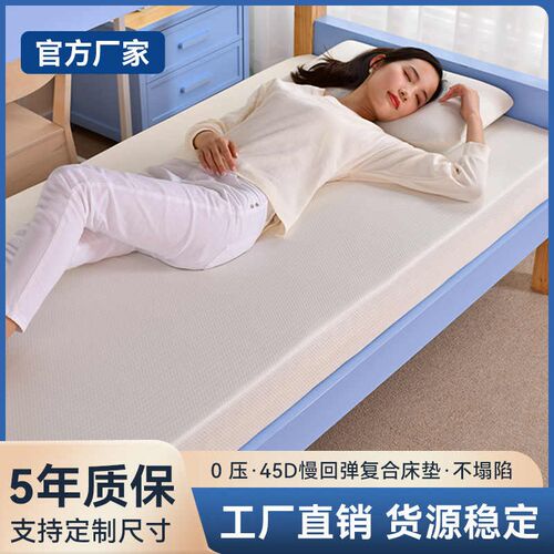 45高密度加硬海k绵垫记忆棉榻榻米床垫软垫家用学生宿舍垫被租房