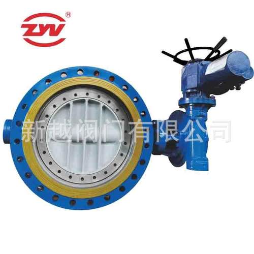 三偏心金属硬密封蝶阀D943H-16C电动法兰铸钢耐高温