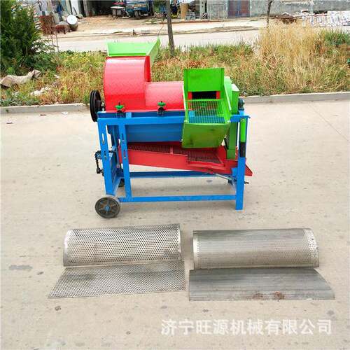 小型玉米脱粒机玉米撕皮筛选一体脱粒机125型谷子脱粒机