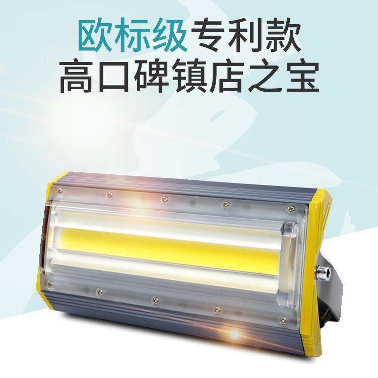 前门泛光灯线性户外防水门头灯门黄绿灯50W 30瓦户外Led射灯