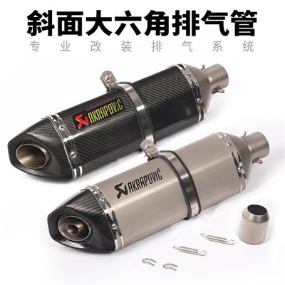 ZX6R忍者d400 DL250黄龙600 CBR500 FORZA300摩托改装跑车音排气