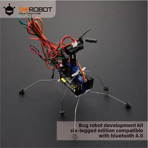 DFRobot支持arduino虫虫机器人开发套件六足版 兼容蓝牙4.0