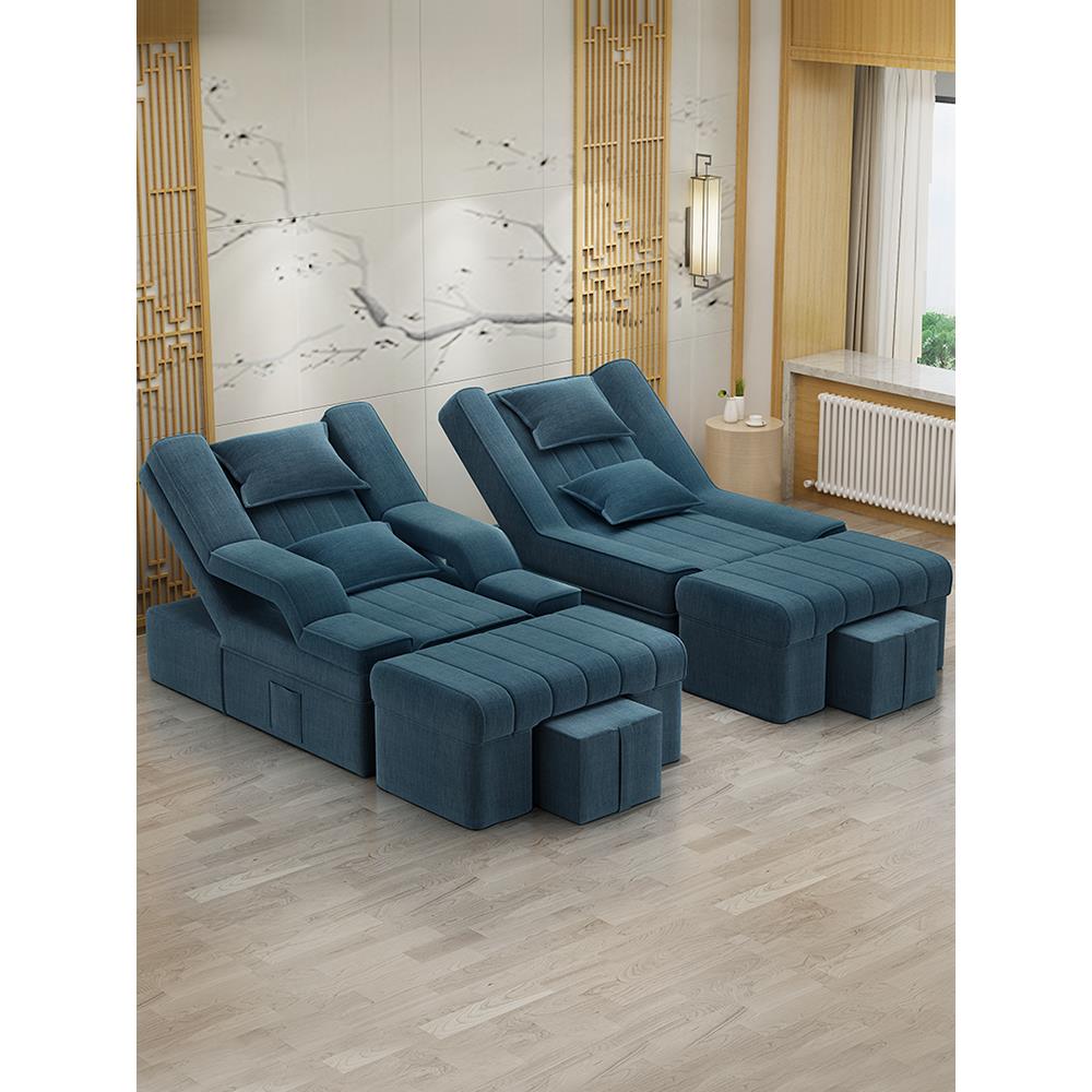 足疗沙发电动按摩床洗泡脚美甲沙发椅美睫沐足躺椅美容床足浴沙发