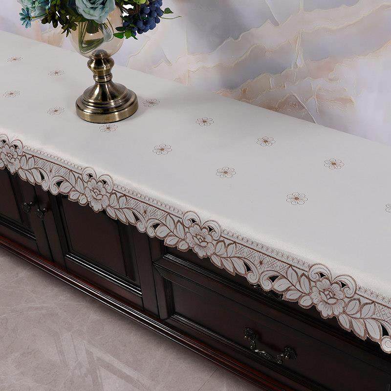 新中式茶几电视柜桌布组合套装现代简约客厅蕾丝布艺盖布防尘罩布,居家布艺,桌布,淘宝优惠券,粉丝福利购,淘宝优惠卷