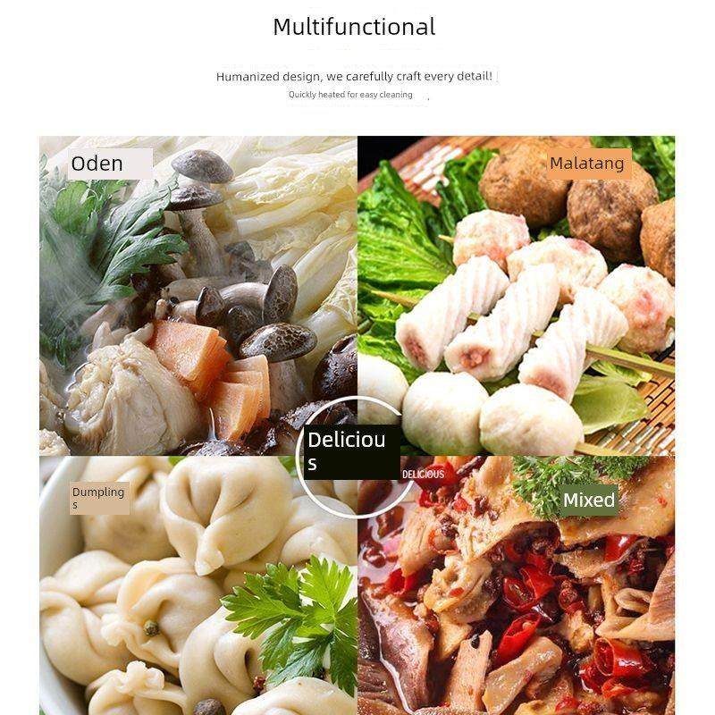 新型不锈钢开放式烹饪机商用插件摊位麻辣烫设备串专用开放式烹饪