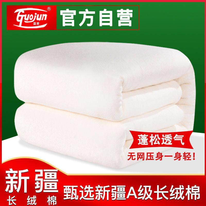 国君棉胎无网棉絮被芯被子新疆长绒棉花被手工被褥春秋被冬被双人,床上用品,棉花被,淘宝优惠券,粉丝福利购,淘宝优惠卷