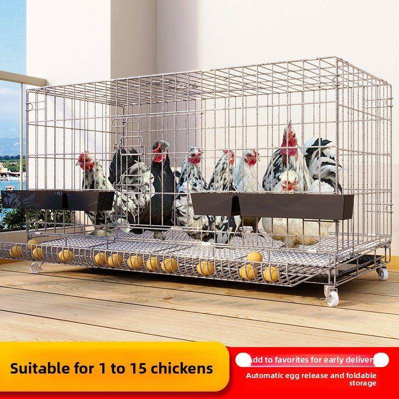 鸡笼子家用养殖笼喂鸡特大号养鸡笼室外自动清粪大号滚蛋鸡鸭鹅笼