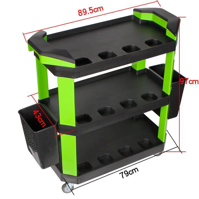 汽车美容工具车小推车修理厂箱洗车贴膜平推车保洁清洁轻便手推车