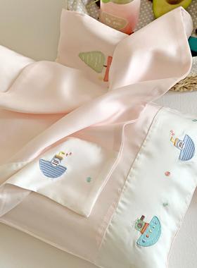 儿童枕套50x30天丝枕头套40x60冰丝枕皮48x74乳胶记忆枕芯套35x55