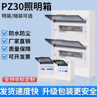 家用PZ30明装强电箱室内室外空开盒220v空气开关暗装照明配电箱
