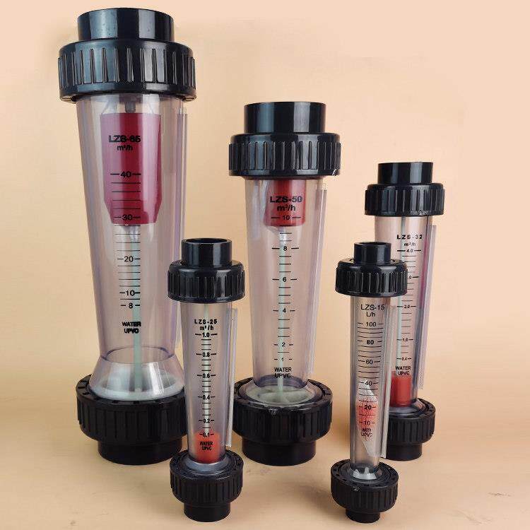 工业塑料转子流量计PVC管道流量计耐强酸碱液体流量感测器流量计