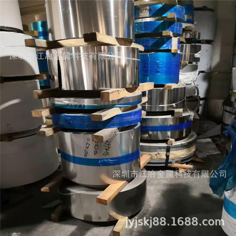 厂家301不锈钢卷片 316qL不锈钢皮 0.05 0.08 0.1mm 超薄钢带