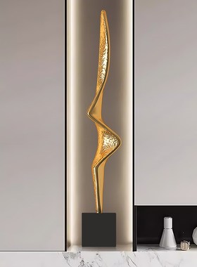 意式现代抽象雕塑l摆件玄关过道走廊尽头壁龛软装艺术品家居装饰