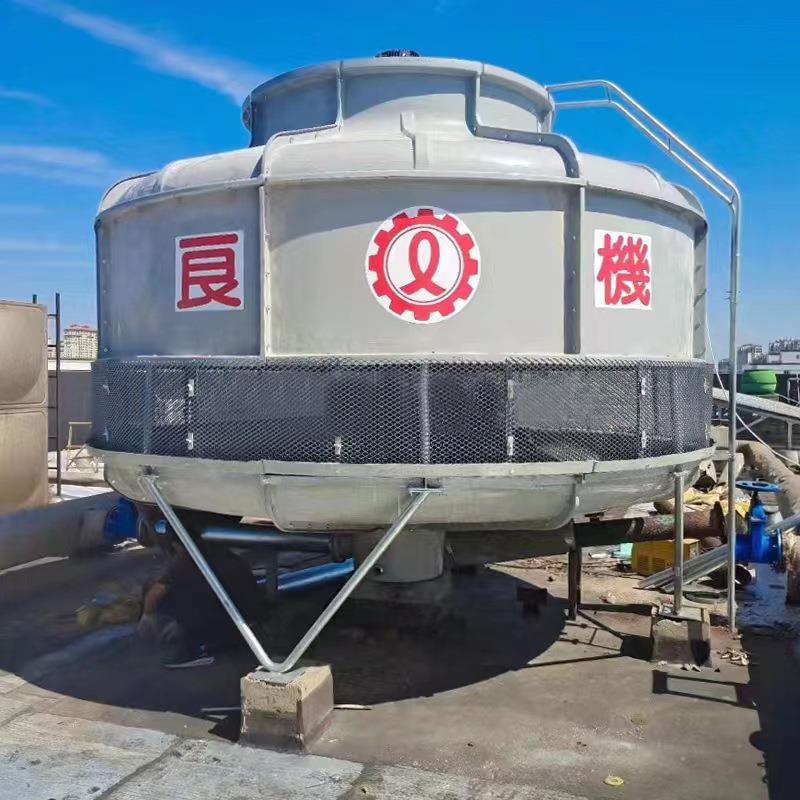 圆型冷却塔70T80T100T玻璃钢纤维逆流式冷却水塔200T250T300T