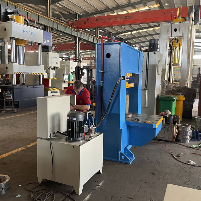 威力重工160吨压装龙门液压机 160T校直校正专用油压机