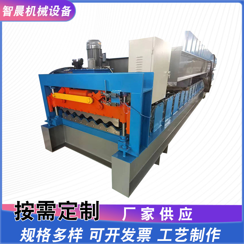 供应780型大圆弧横挂墙板压瓦机 钢结构横挂外墙板压瓦机彩钢设备