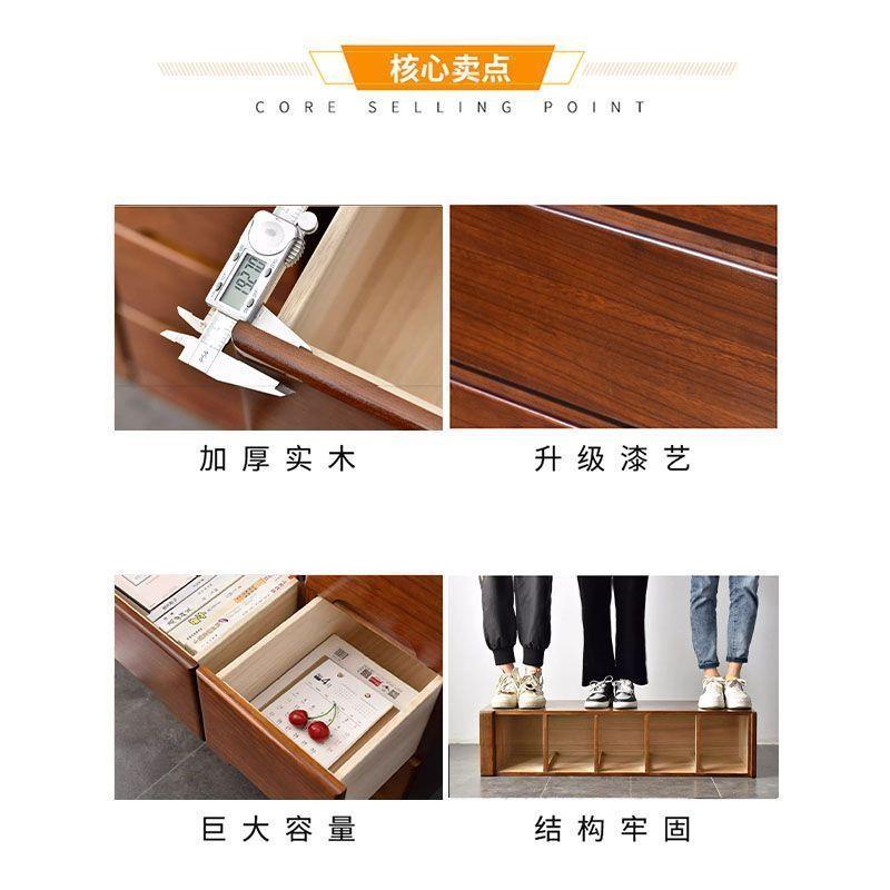 实木床头柜夹缝抽屉式收纳柜木柜子特价小斗柜家用边柜置物柜超窄