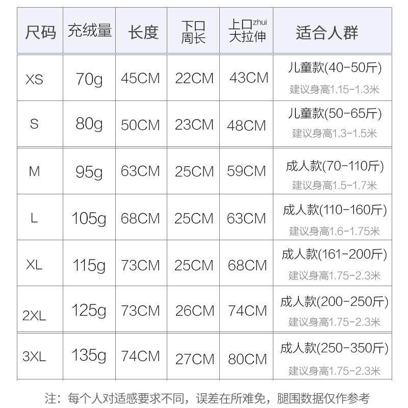 羽绒护膝男女冬季护腿保暖膝盖冰冷库防风挡风电瓶电动摩托车腿套