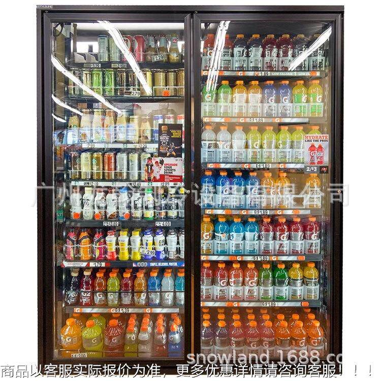 定制超市冷冻冷饮展示冷柜 藏便LG-2PX料利店藏冷冻冷玻璃柜