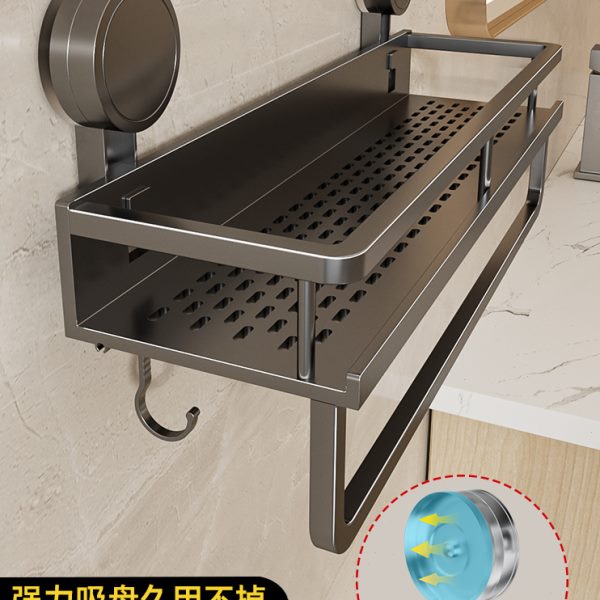 吸盘置物架卫生间浴室免打孔壁挂式厕所强力墙上洗漱台洗手间收纳
