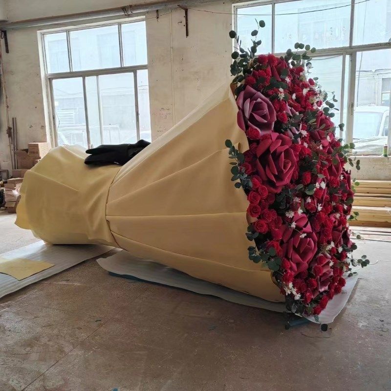 新款美陈装饰巨型玫瑰花束商场户外草坪网红拍照情人节装扮用品,商业/办公家具,商业美陈,淘宝优惠券,粉丝福利购,淘宝优惠卷