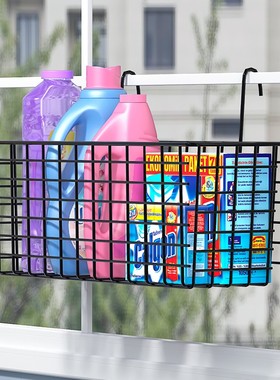 阳台外置物架窗台悬挂花架高层高楼楼房窗外护栏栏杆悬挂置物筐