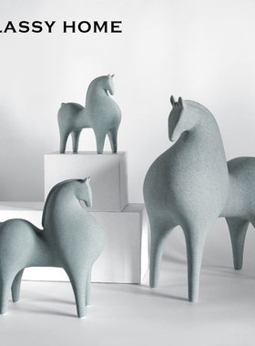外贸高级唐马造型摆件 r家居饰品客厅办公室玄关酒柜装饰轻奢高档
