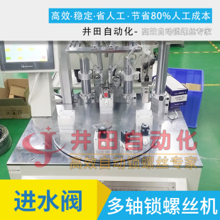 多轴自动锁拧打螺丝机 全自动锁螺丝设备 进水阀锁螺丝机 多轴式