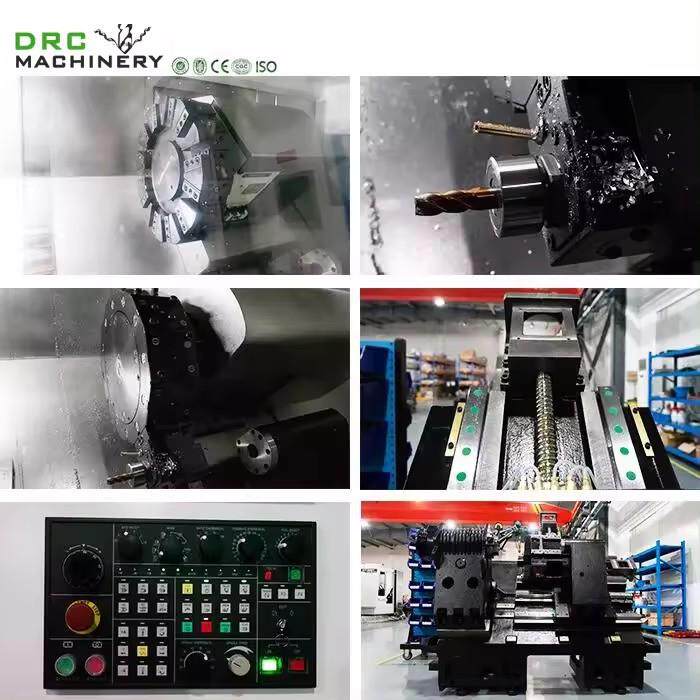 DRC械 2轴联动数控床斜床车HT2床车HT2高刚性1工位Fa机nuc系统2车