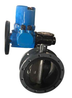 电动铸钢法兰蝶阀智能一体化电动蝶阀厂家河北D941X-16C/10C