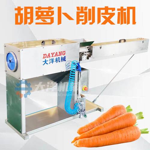 大型胡萝卜削皮连续式胡萝卜削皮设备红萝卜削皮机器削胡萝卜皮机
