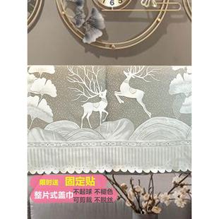通用 加长蕾丝沙发靠背盖布巾沙发垫扶手巾防尘沙发套罩纱灰色四季