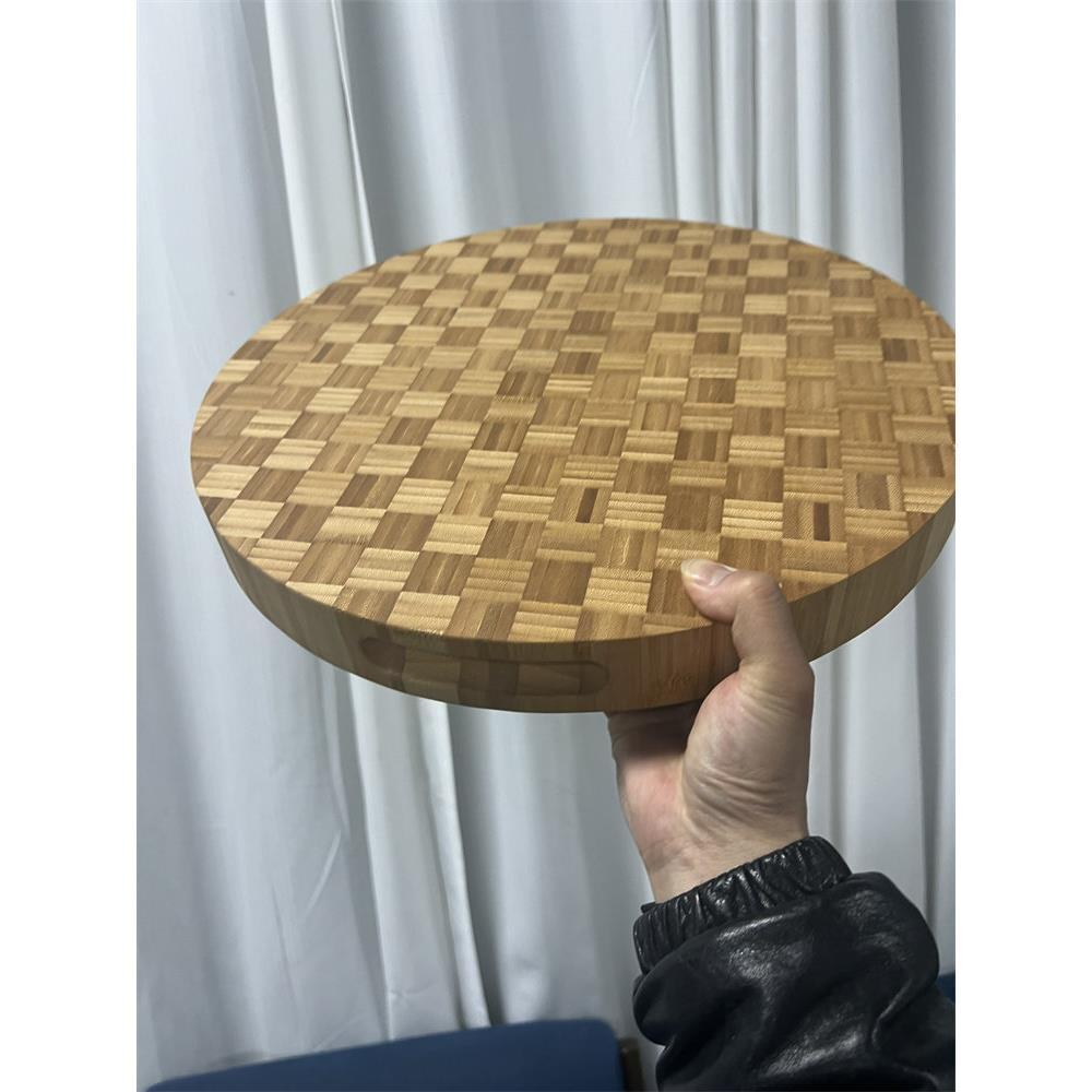 加厚圆形木墩砧板砧板圆盘棋盘砧板全竹实木家用大型砧板砧板