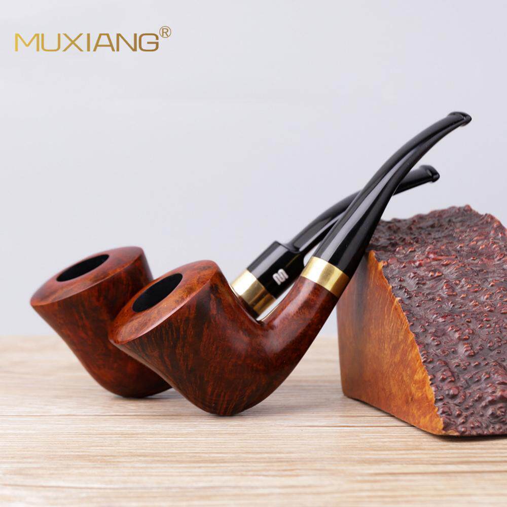 木香实木烟斗手工石楠根瘤烟具9mm过滤木制雕刻石楠木烟斗