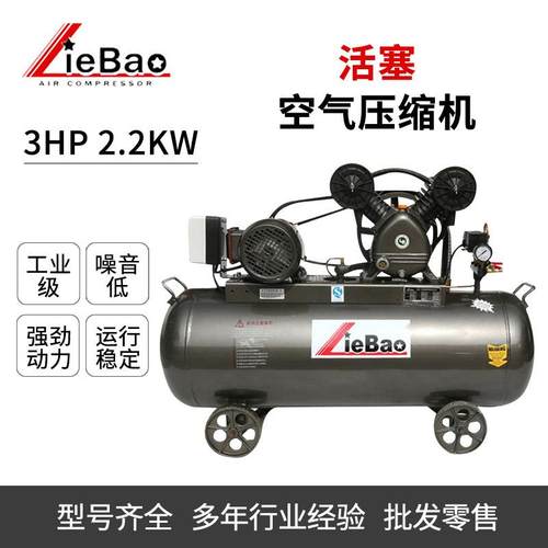 活塞式猎豹空压机LB30100工业级380V空气压缩机移动式220V打气泵