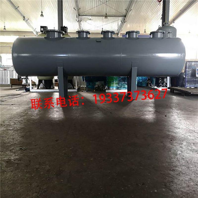 分集水器中央空调地暖管道水循环分流集分水器碳钢不锈钢分气缸