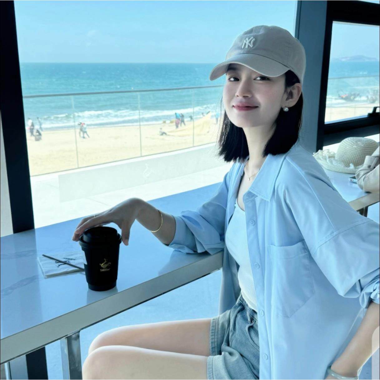 帽子假发一体女夏季薄款透气棒球帽短直发百搭显脸小时尚彷真自然