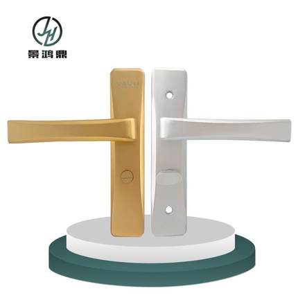 卫浴门铝合金门锁带钥匙卫生间平开门锁氧化通用型厨房玻璃门锁具