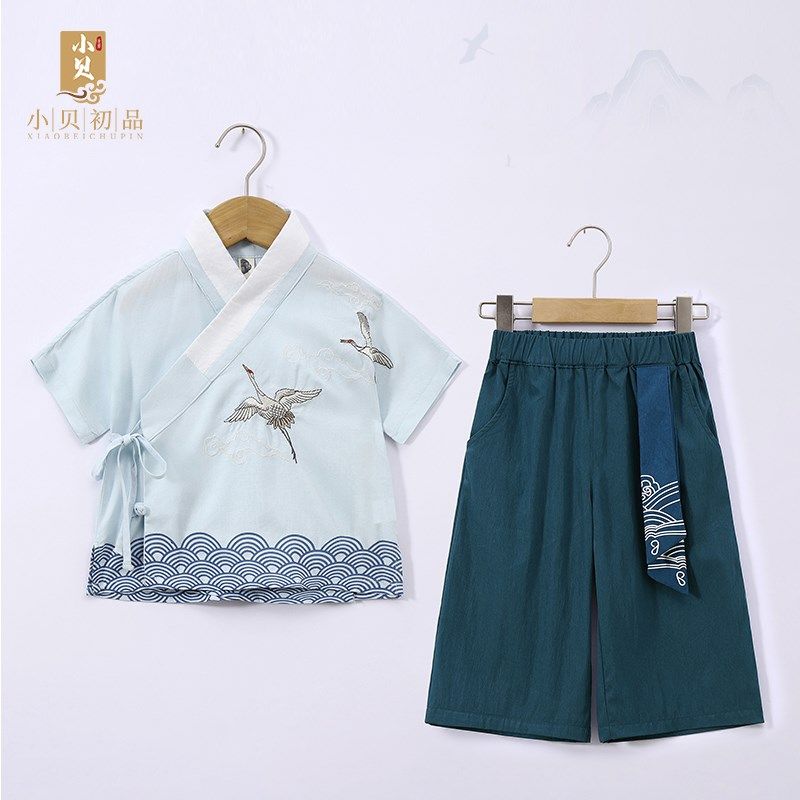 男童汉服儿童夏季中国风唐装宝宝民族服装夏装小孩超仙薄款复古装