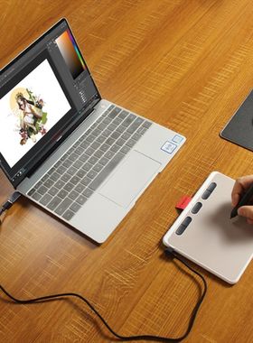 手写板电子绘画板写字输入板笔记本免驱动微课录制电脑手绘板防汗