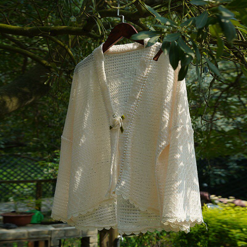 江南絮旗袍外套外搭披肩百搭镂空小开衫秋季防晒日常可穿小个子