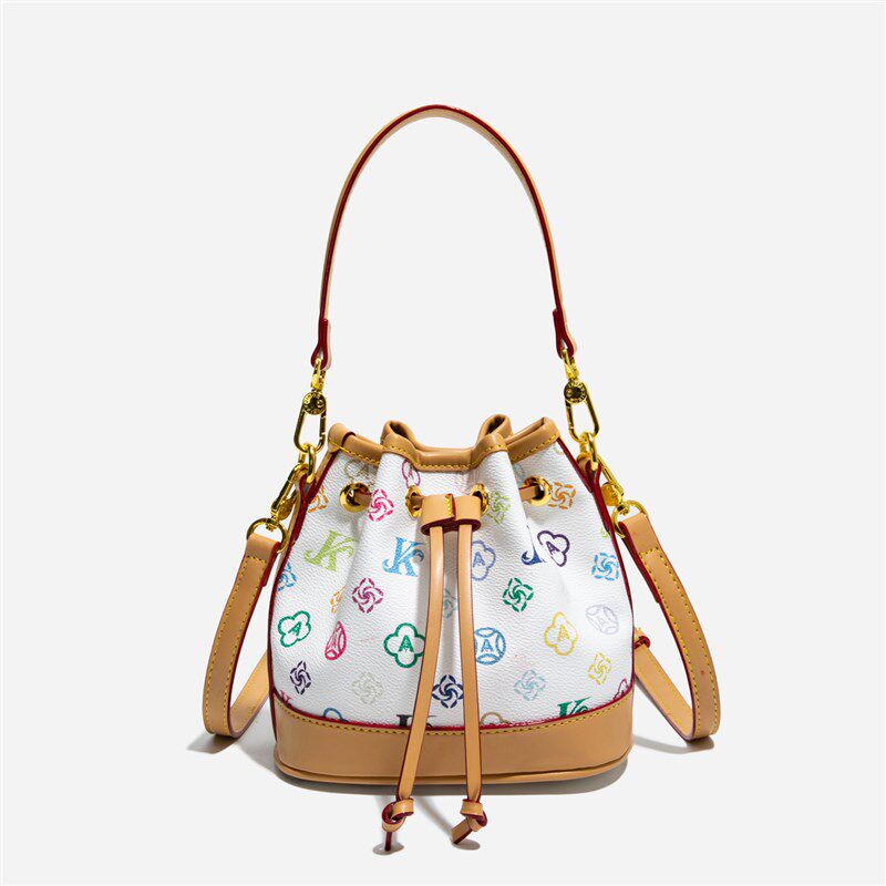 高级感小众设计包包女式2025新款超火老花水桶小包百搭单肩斜挎包